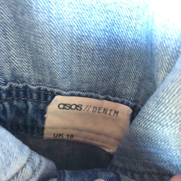 🛑SOLD ASOS Denim Button Up Overall Dress - Picture 6 of 8